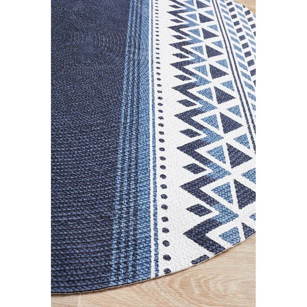 Lunar Printed Navy - ICONIC RUGS