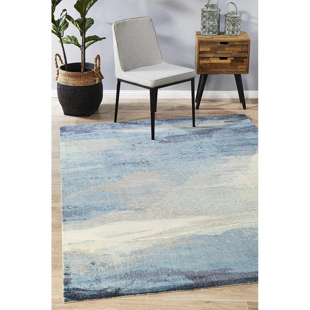 City Monet Stunning Blue Rug - ICONIC RUGS
