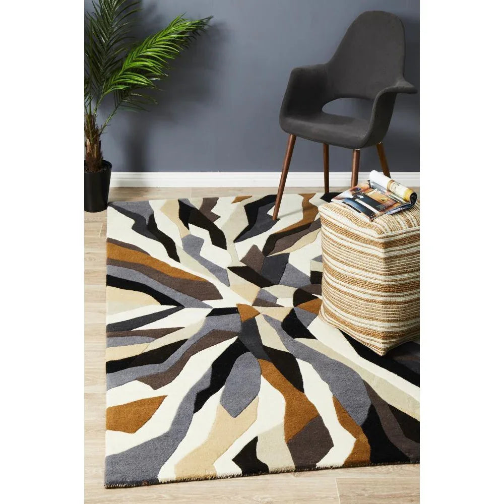 Matrix Pure Wool Fossil Rug - ICONIC RUGS