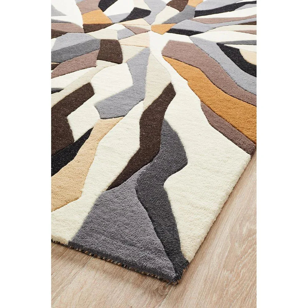 Matrix Pure Wool Fossil Rug