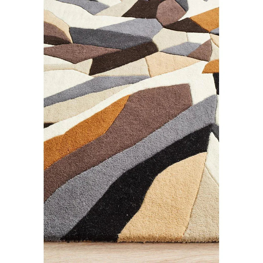 Matrix Pure Wool Fossil Rug