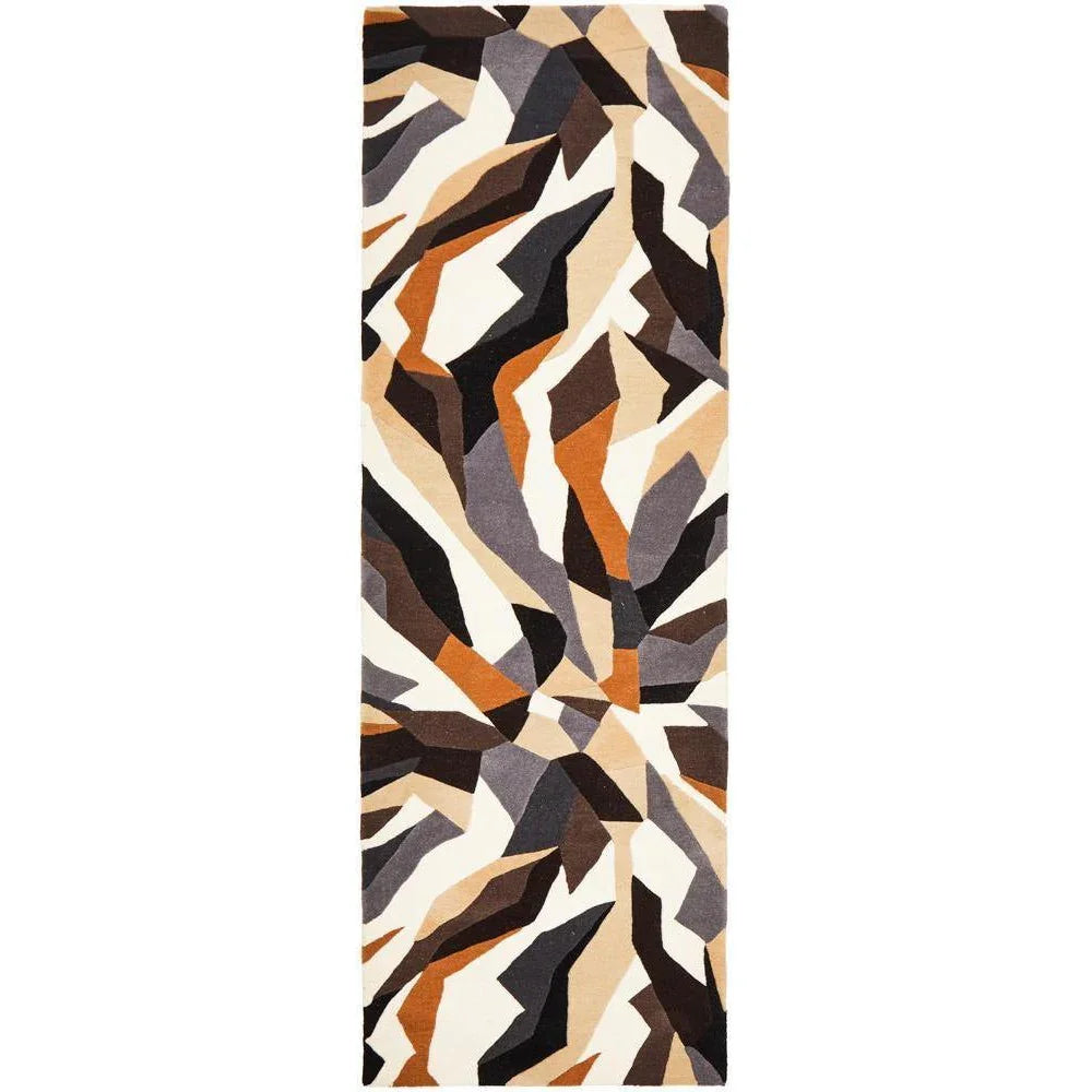 Matrix Pure Wool Fossil Runner Rug - ICONIC RUGS