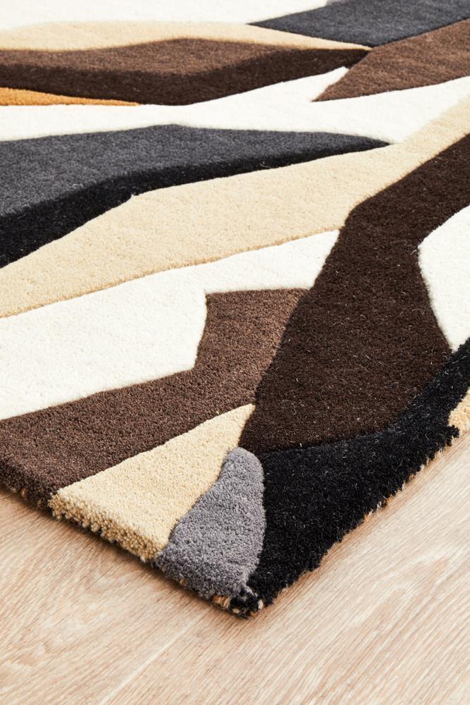 Matrix Pure Wool Fossil Runner Rug - ICONIC RUGS