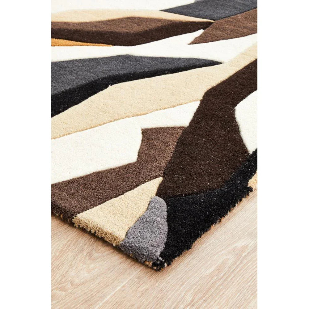 Matrix Pure Wool Fossil Runner Rug - ICONIC RUGS