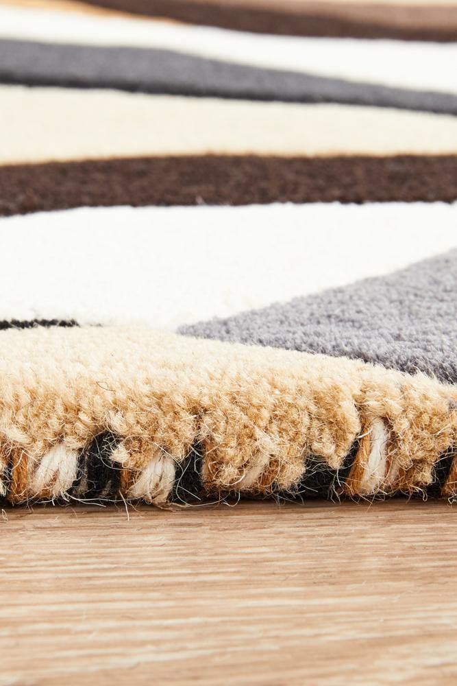 Matrix Pure Wool Fossil Runner Rug - ICONIC RUGS