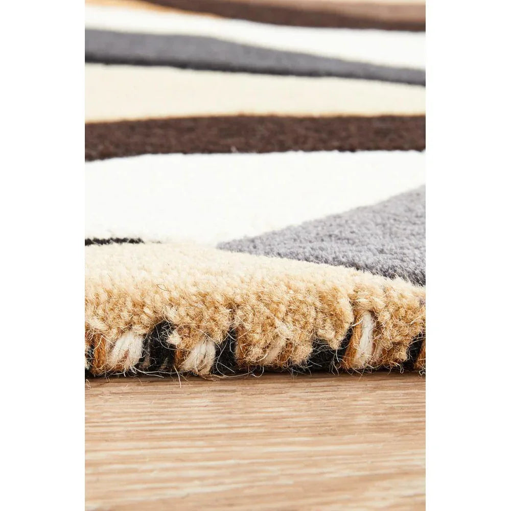 Matrix Pure Wool Fossil Runner Rug - ICONIC RUGS