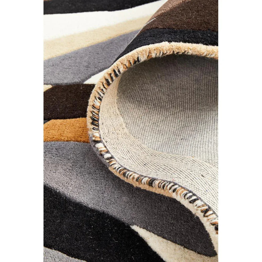 Matrix Pure Wool Fossil Runner Rug - ICONIC RUGS