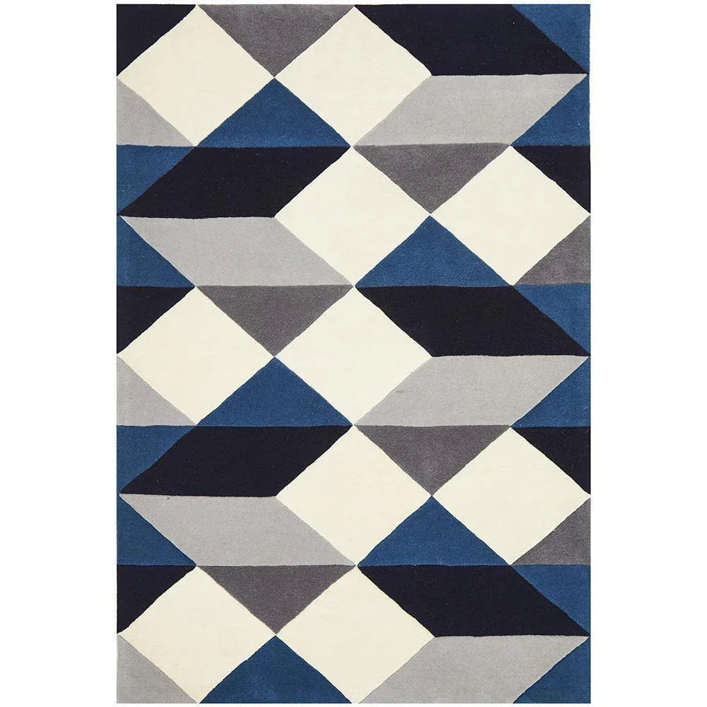 Matrix Pure Wool Steel Rug