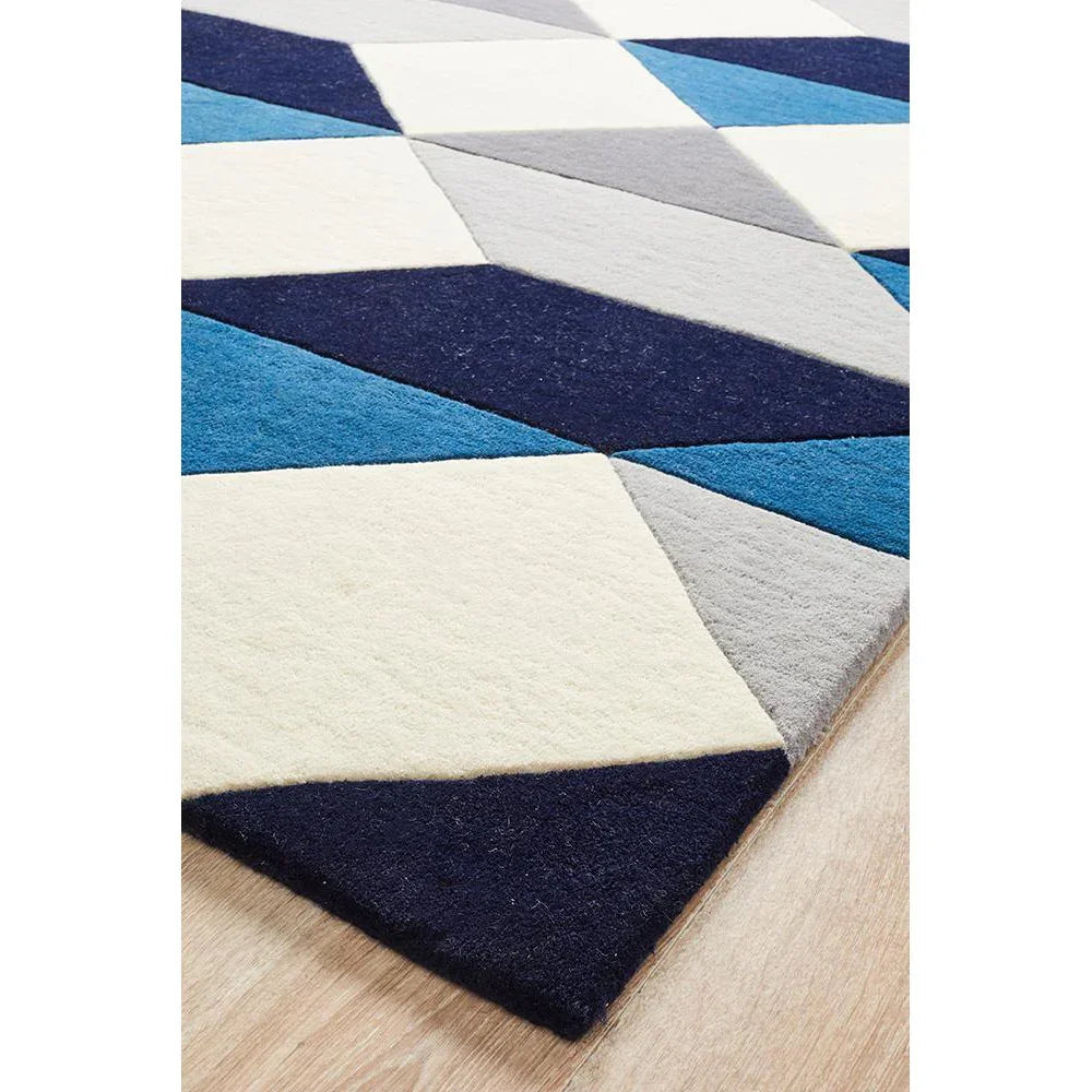 Matrix Pure Wool Steel Rug