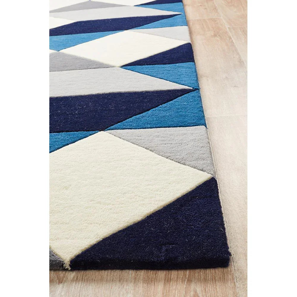 Matrix Pure Wool Steel Rug