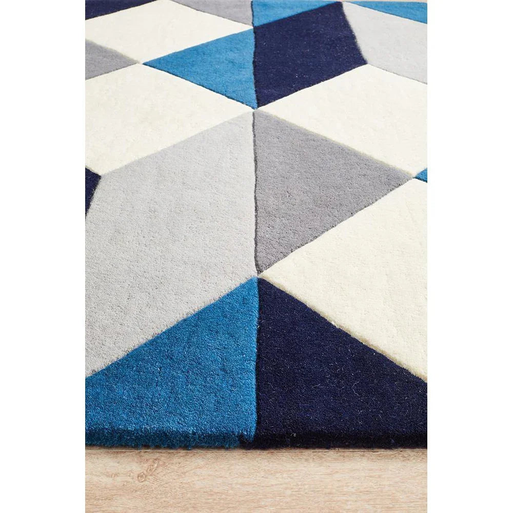 Matrix Pure Wool Steel Rug