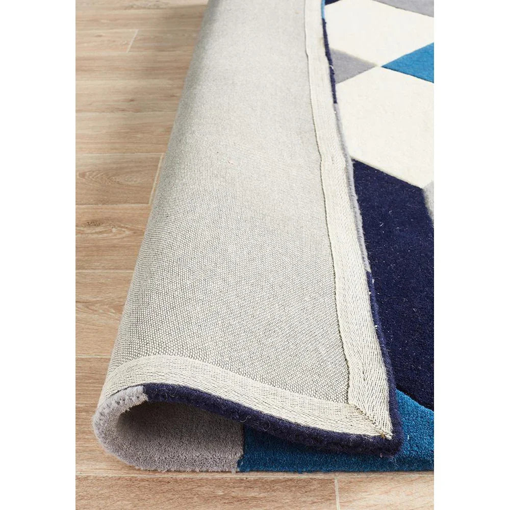 Matrix Pure Wool Steel Rug
