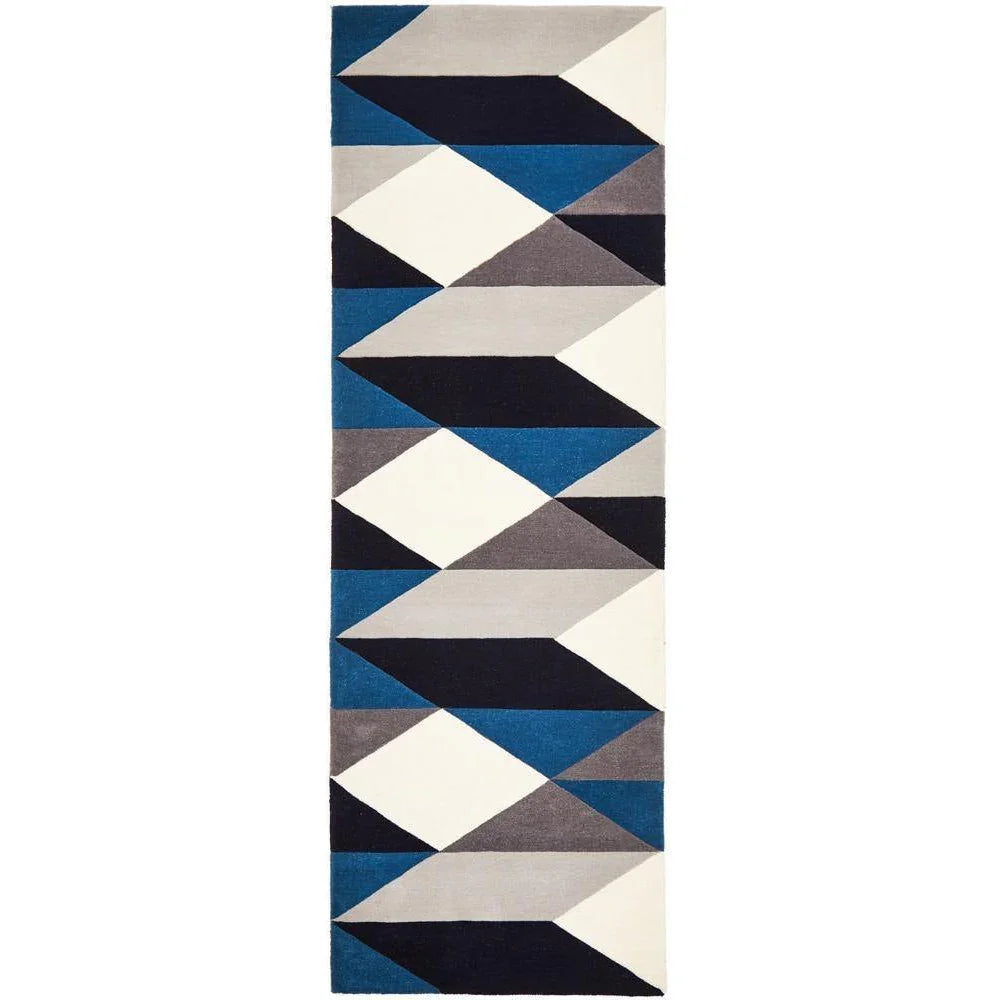 Matrix Pure Wool Steel Runner Rug Rug - ICONIC RUGS