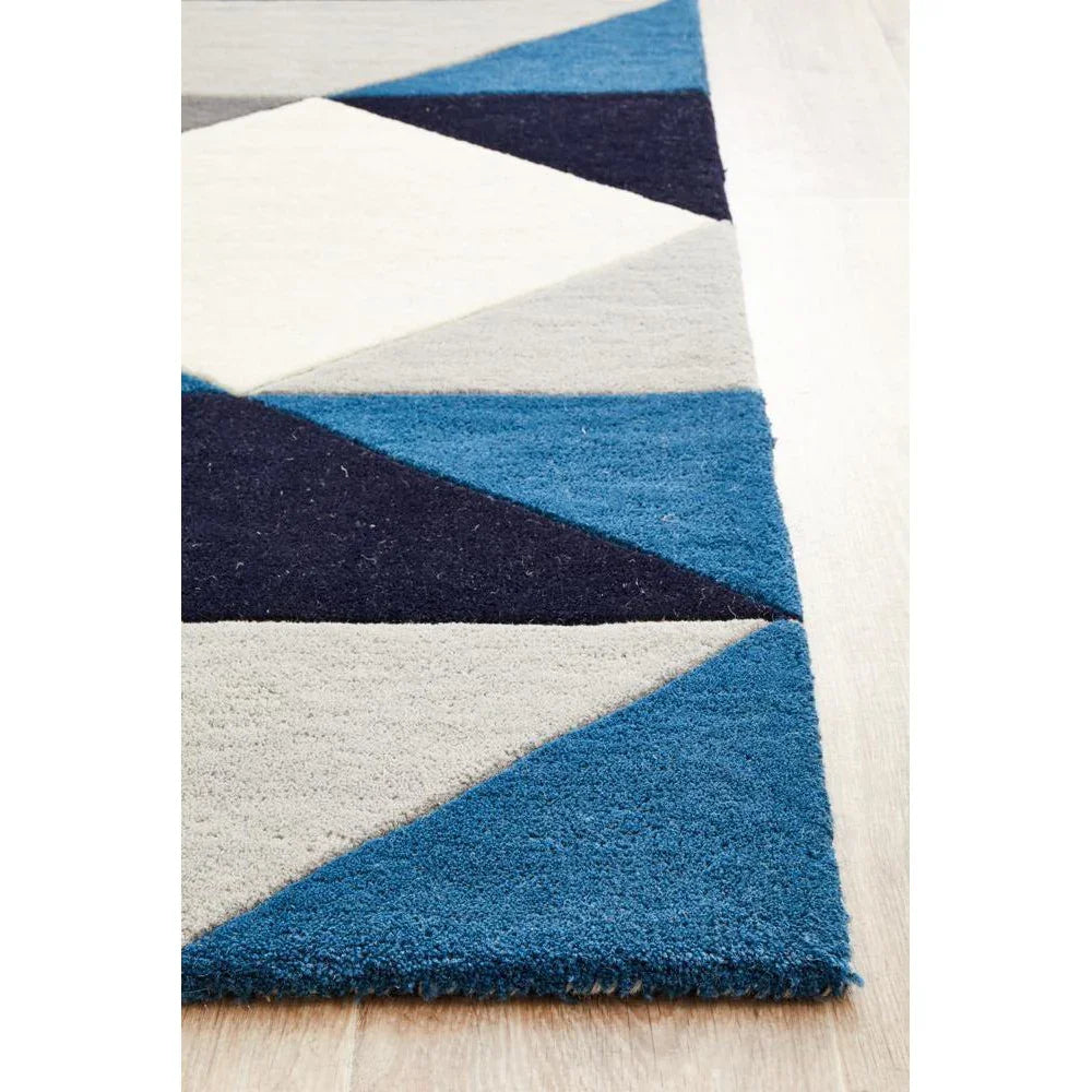 Matrix Pure Wool Steel Runner Rug Rug - ICONIC RUGS