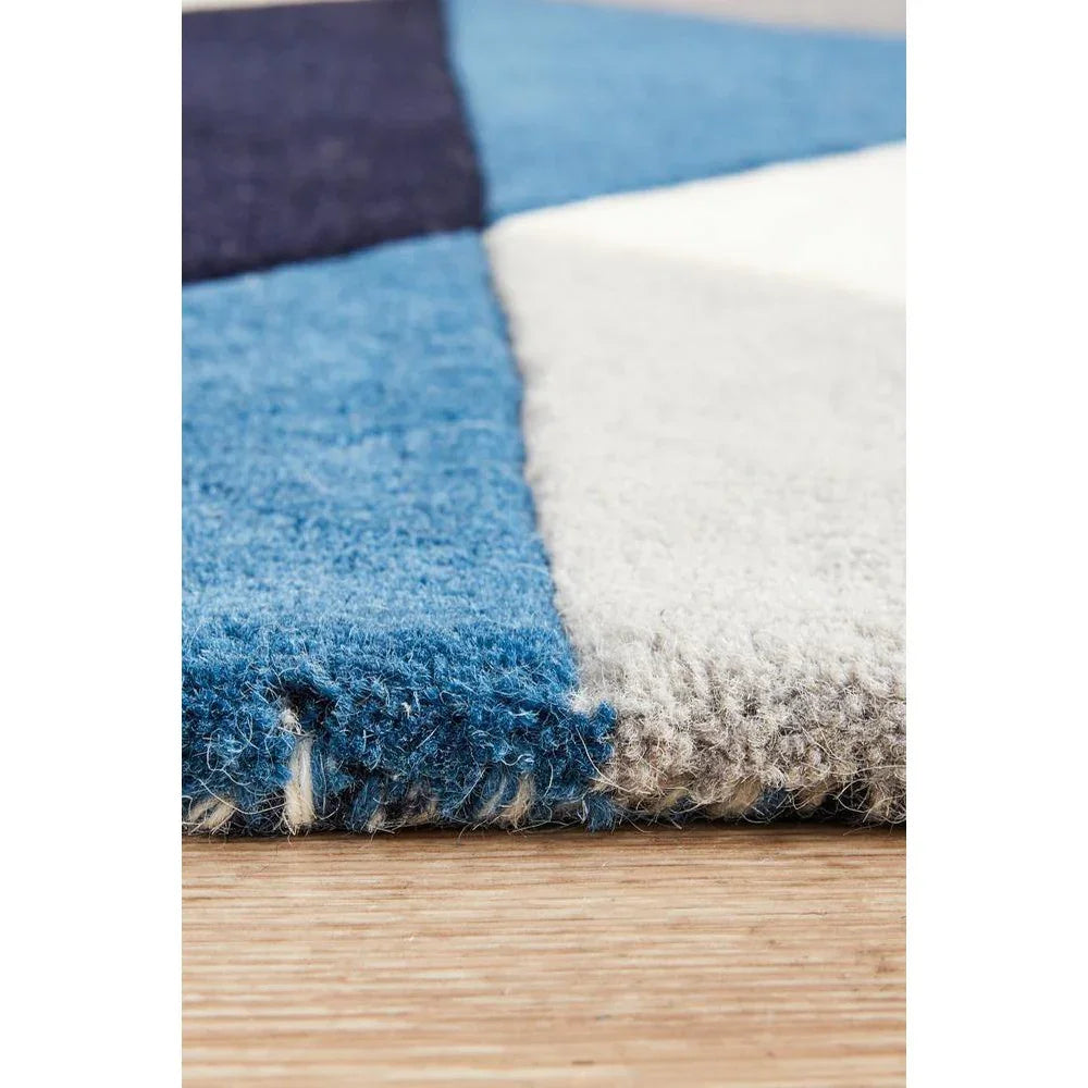 Matrix Pure Wool Steel Runner Rug Rug - ICONIC RUGS