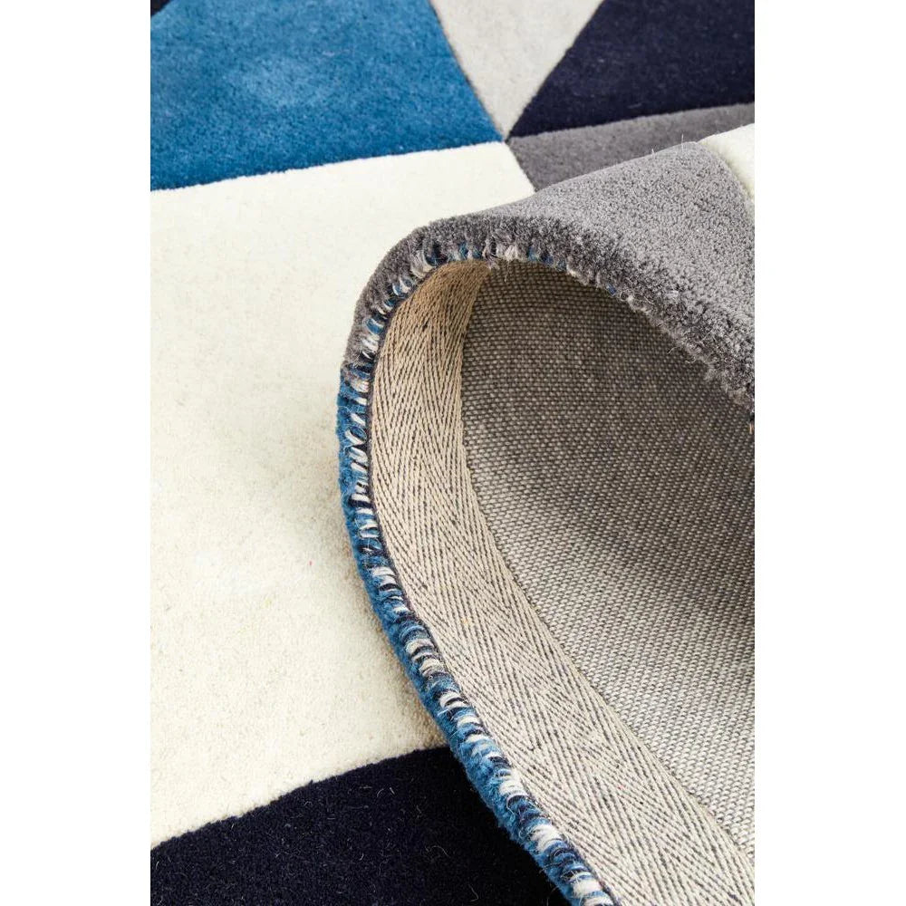 Matrix Pure Wool Steel Runner Rug Rug - ICONIC RUGS