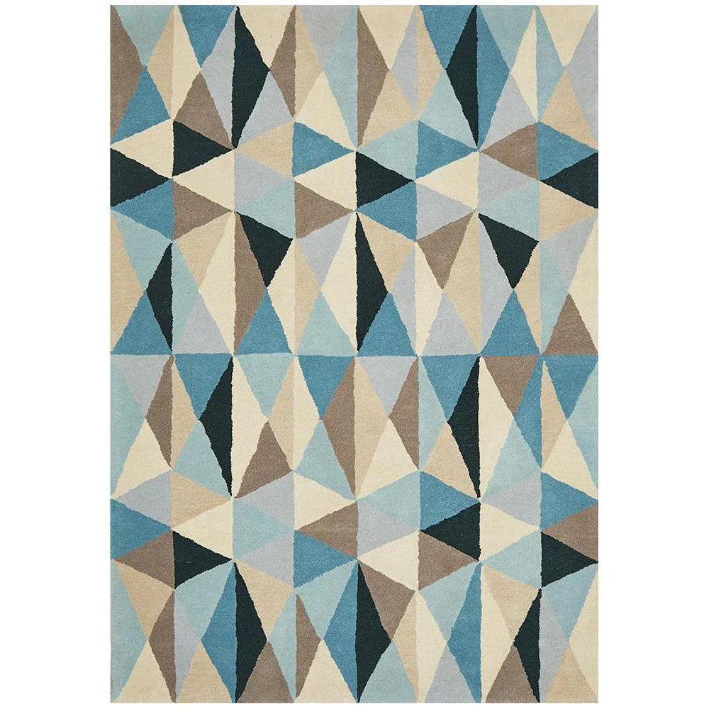 Matrix Pure Wool Turquoise Rug