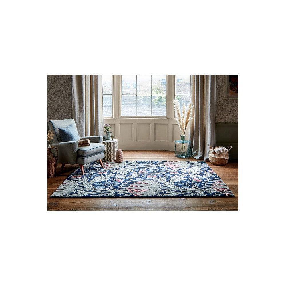 Morris & Co Artichoke Mineral Pure Wool Designer Rug