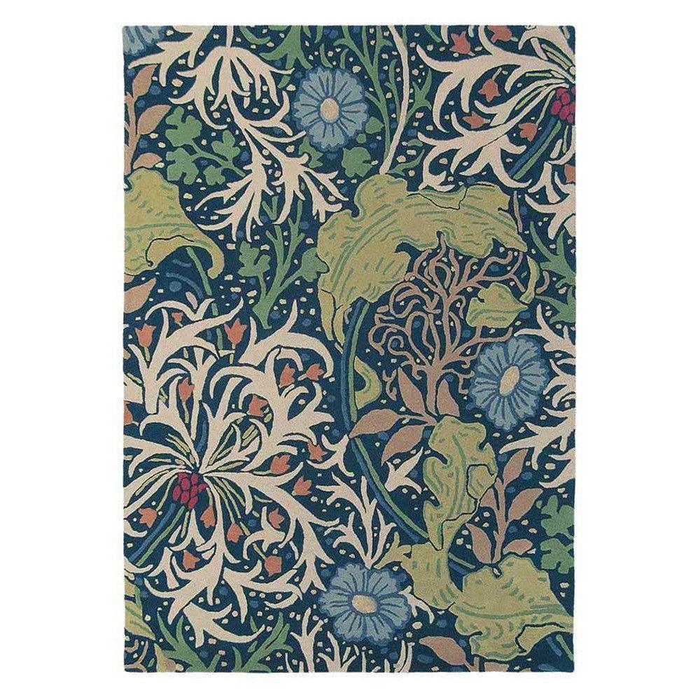 Morris & Co Seaweed Ink Wool Designer Rug
