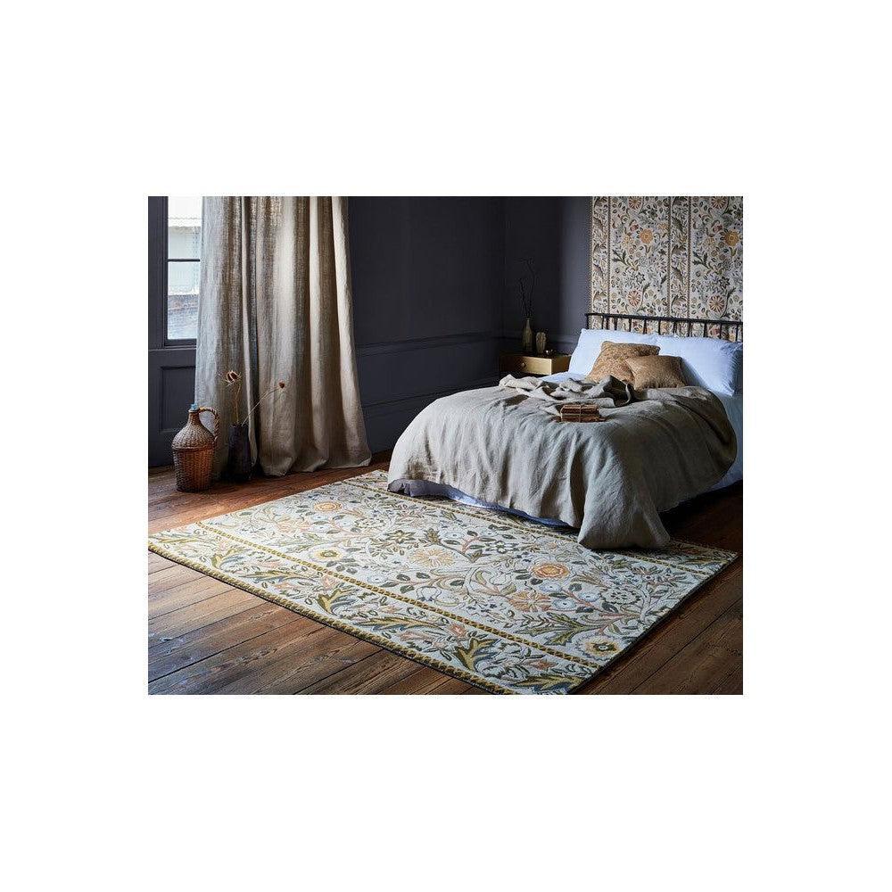 Morris & Co Wilhelmina Linen Pure Wool Designer Rug