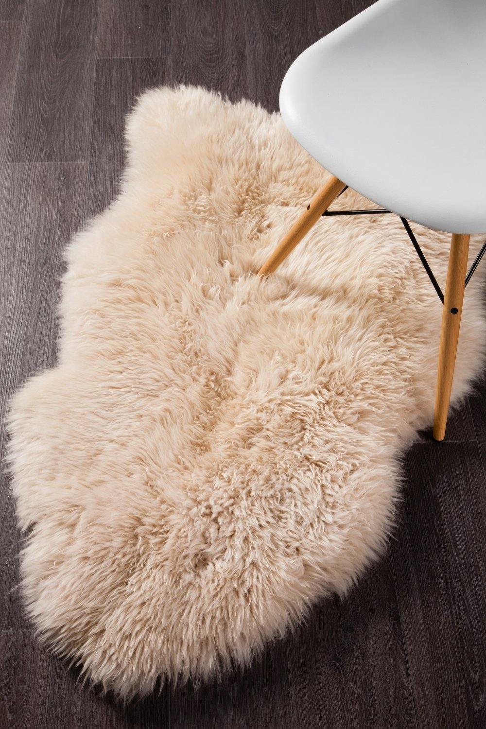 Natural New Zealand Sheep Skin - Champagne - ICONIC RUGS