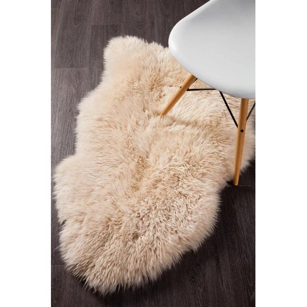 Natural New Zealand Sheep Skin - Champagne - ICONIC RUGS