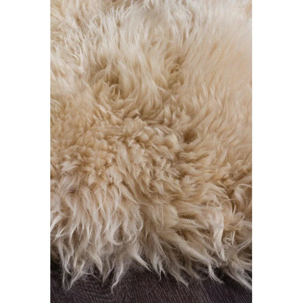 Natural New Zealand Sheep Skin - Champagne - ICONIC RUGS