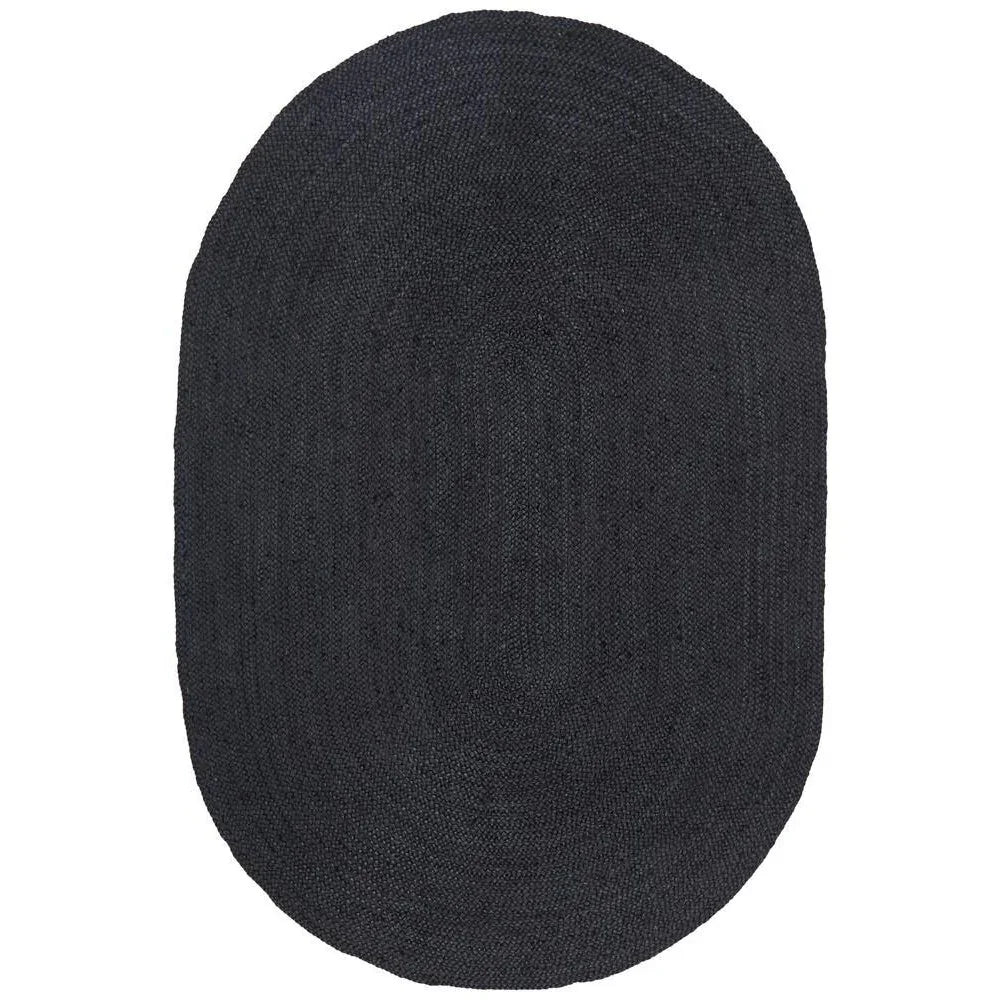 Bondi Black Oval Rug - ICONIC RUGS
