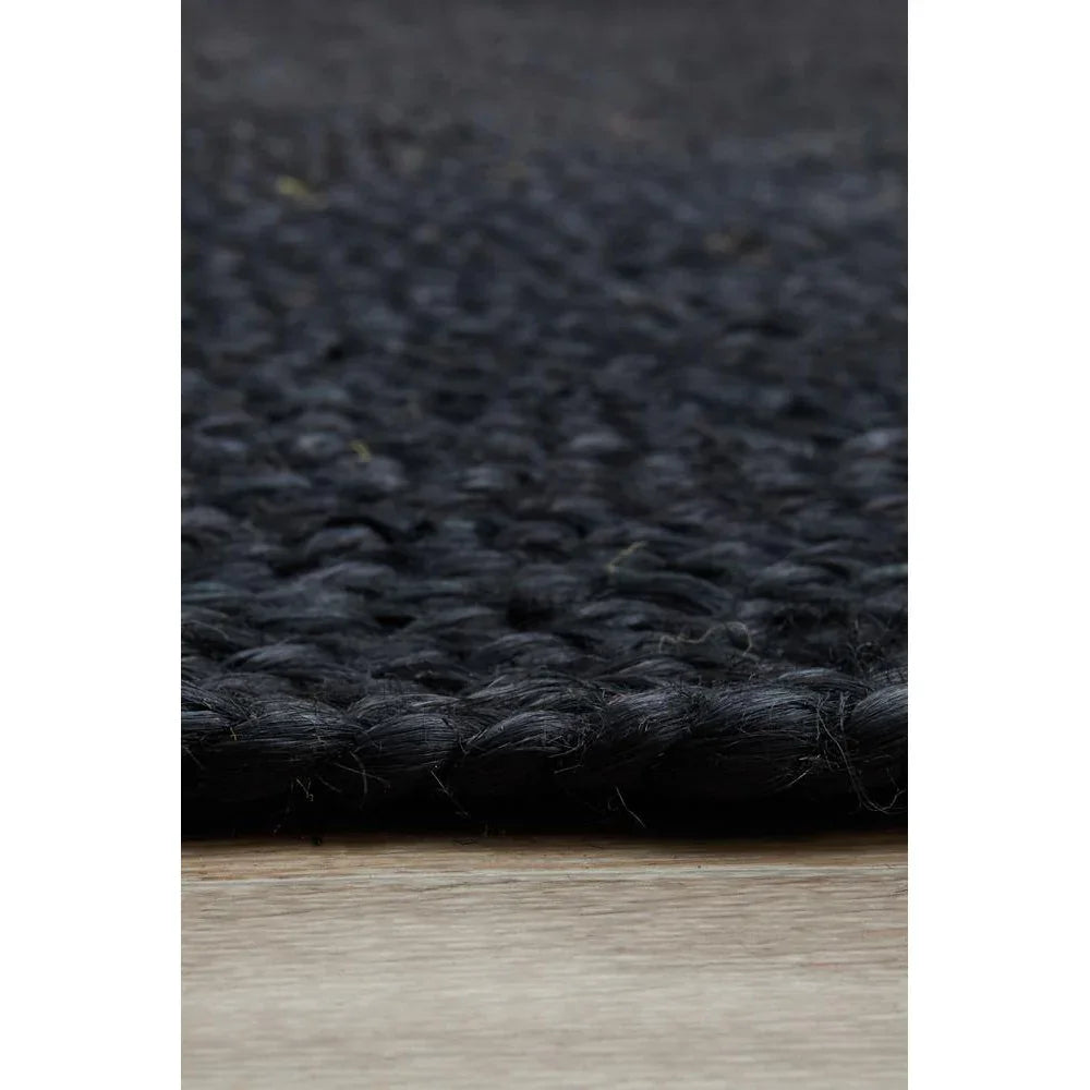 Bondi Black Oval Rug - ICONIC RUGS