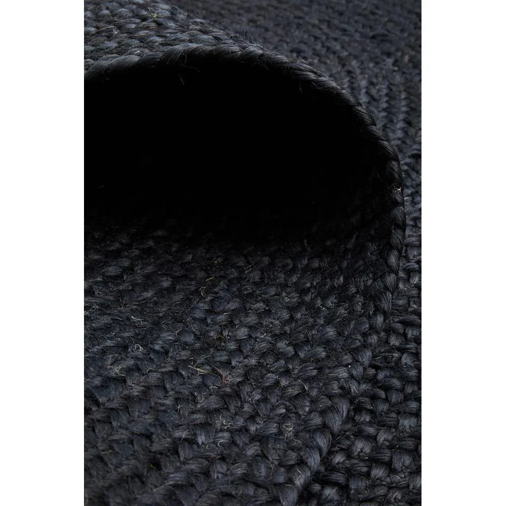 Bondi Black Oval Rug - ICONIC RUGS