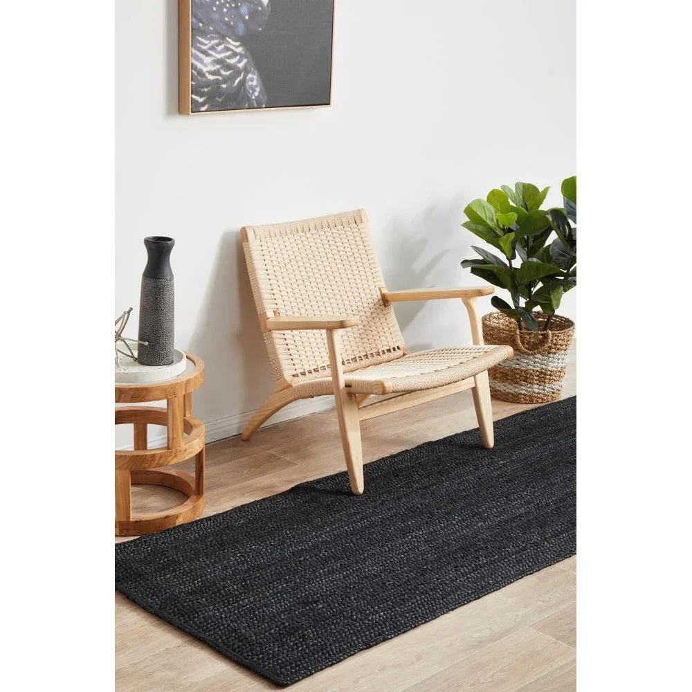 Bondi Black Runner Rug - ICONIC RUGS