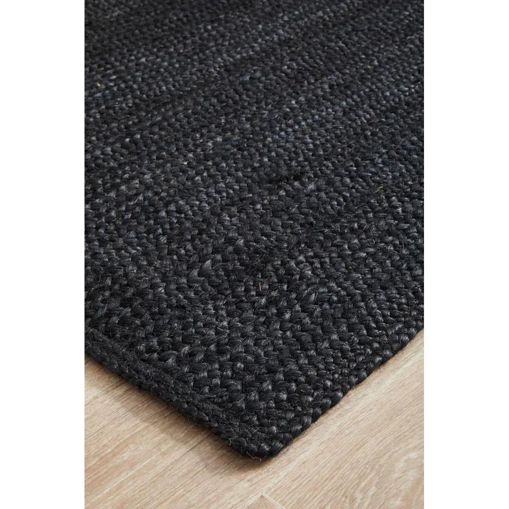 Bondi Black Runner Rug - ICONIC RUGS