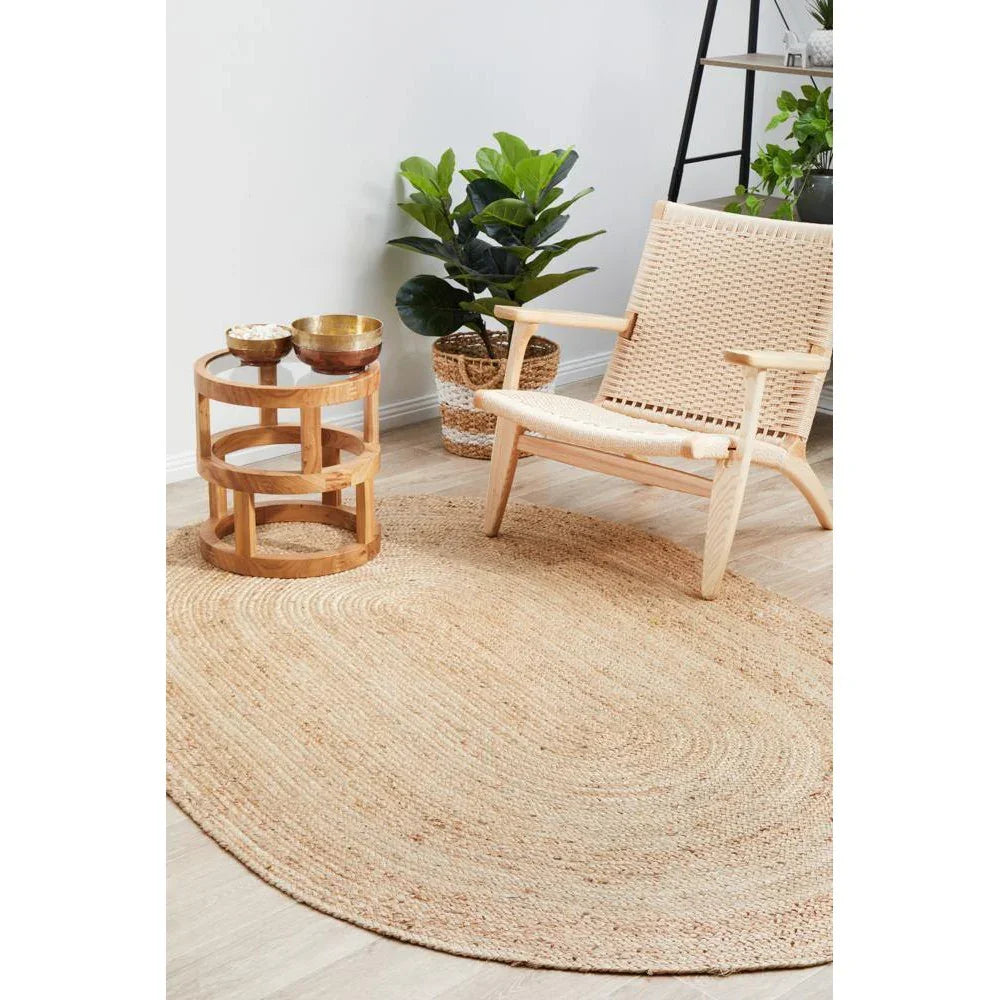 Bondi Natural Oval Rug - ICONIC RUGS