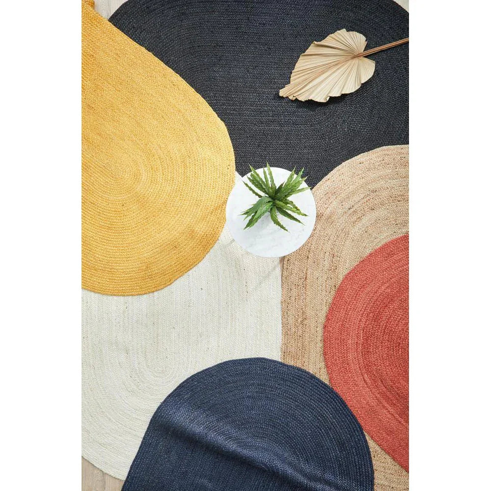 Bondi Navy Oval Rug - ICONIC RUGS