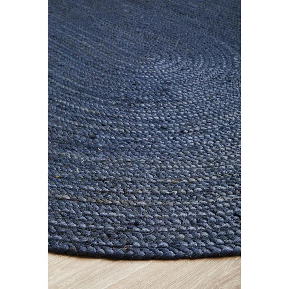 Bondi Navy Oval Rug - ICONIC RUGS