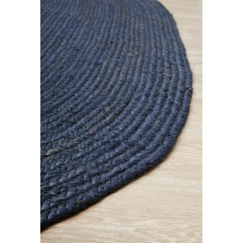 Bondi Navy Oval Rug - ICONIC RUGS