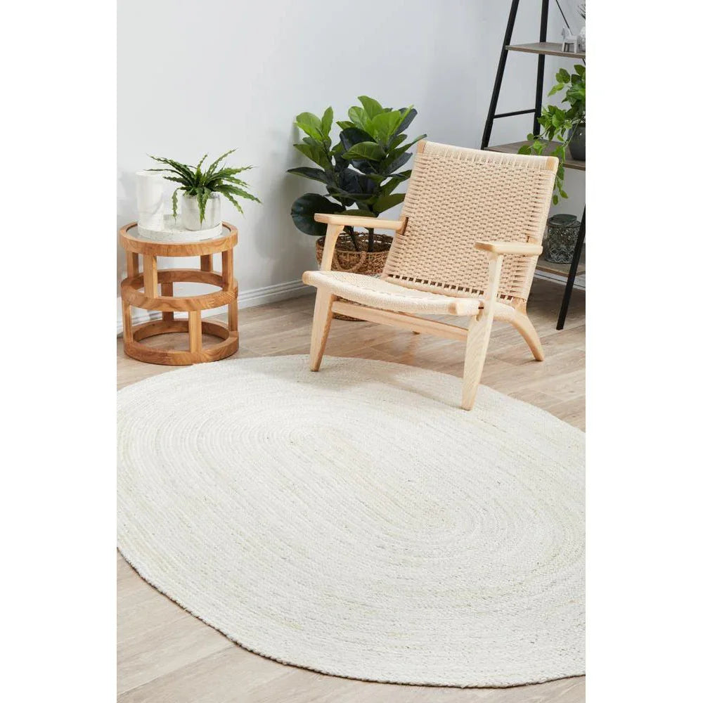 Bondi White Oval Rug - ICONIC RUGS