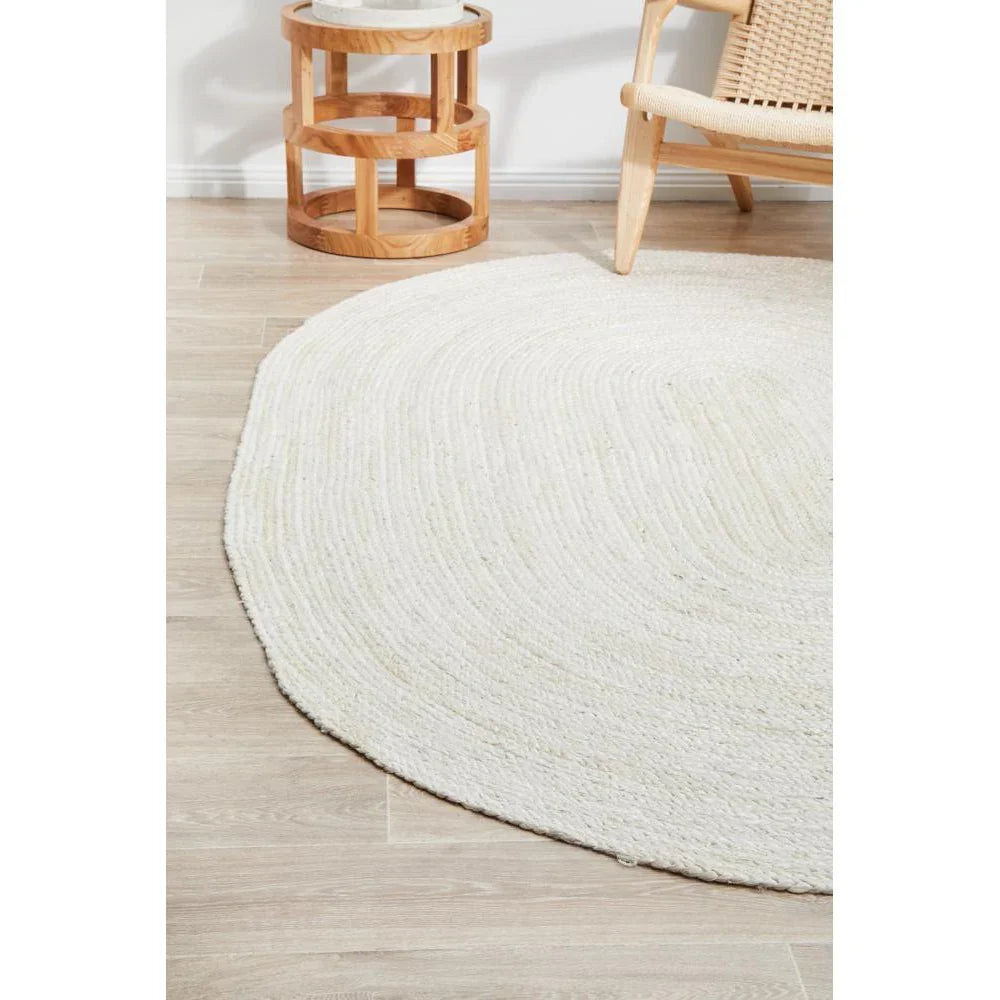 Bondi White Oval Rug - ICONIC RUGS