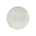 Mirage Adani  Modern Tribal Design Grey Round Rug - ICONIC RUGS