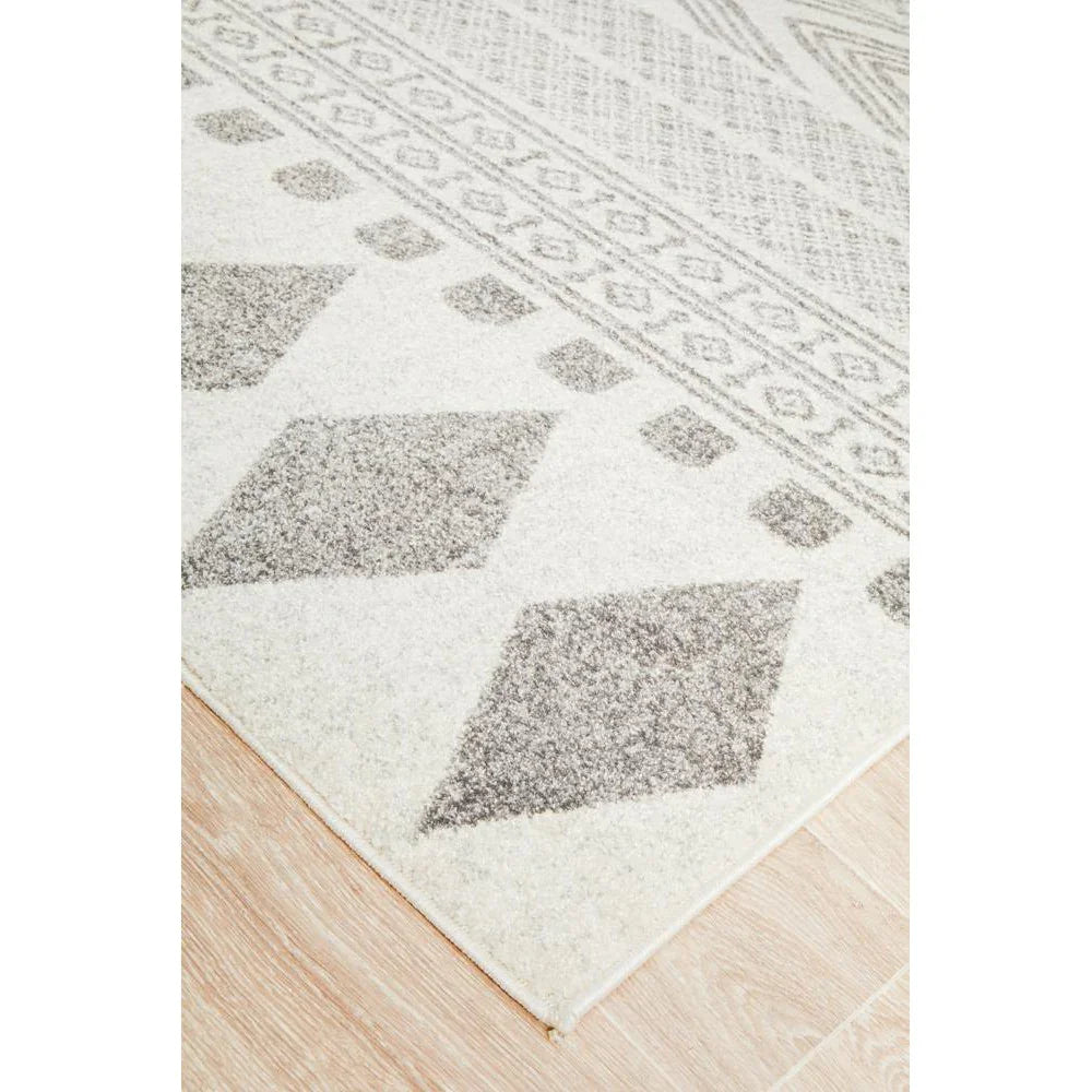 Mirage Adani  Modern Tribal Design Grey Rug - ICONIC RUGS
