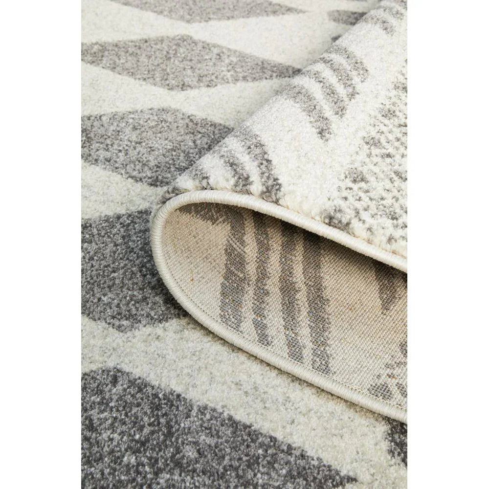 Mirage Adani  Modern Tribal Design Grey Rug - ICONIC RUGS