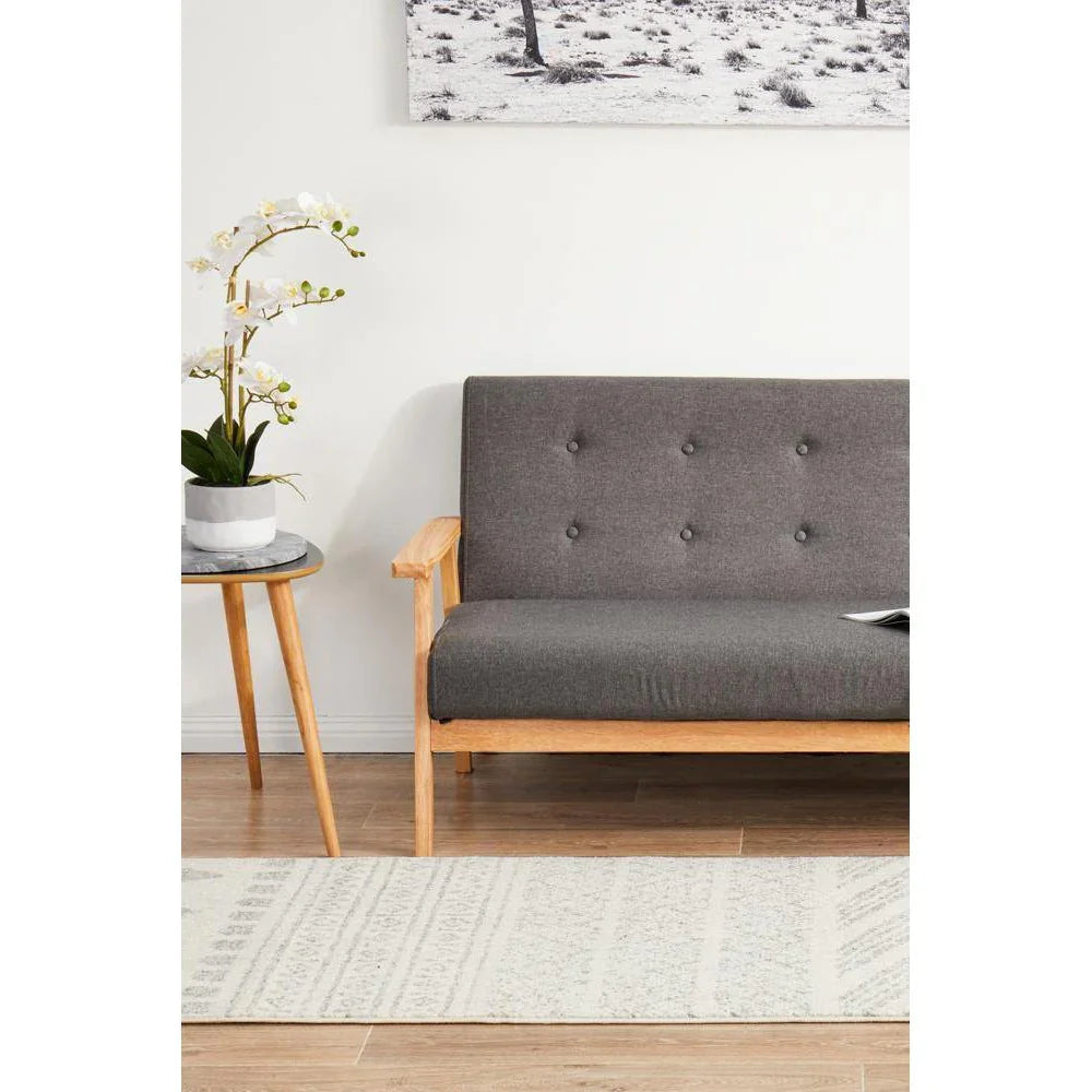 Mirage Adani  Modern Tribal Design Grey Runner Rug - ICONIC RUGS