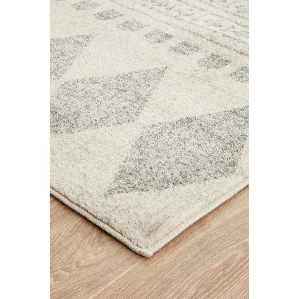 Mirage Adani  Modern Tribal Design Grey Runner Rug - ICONIC RUGS