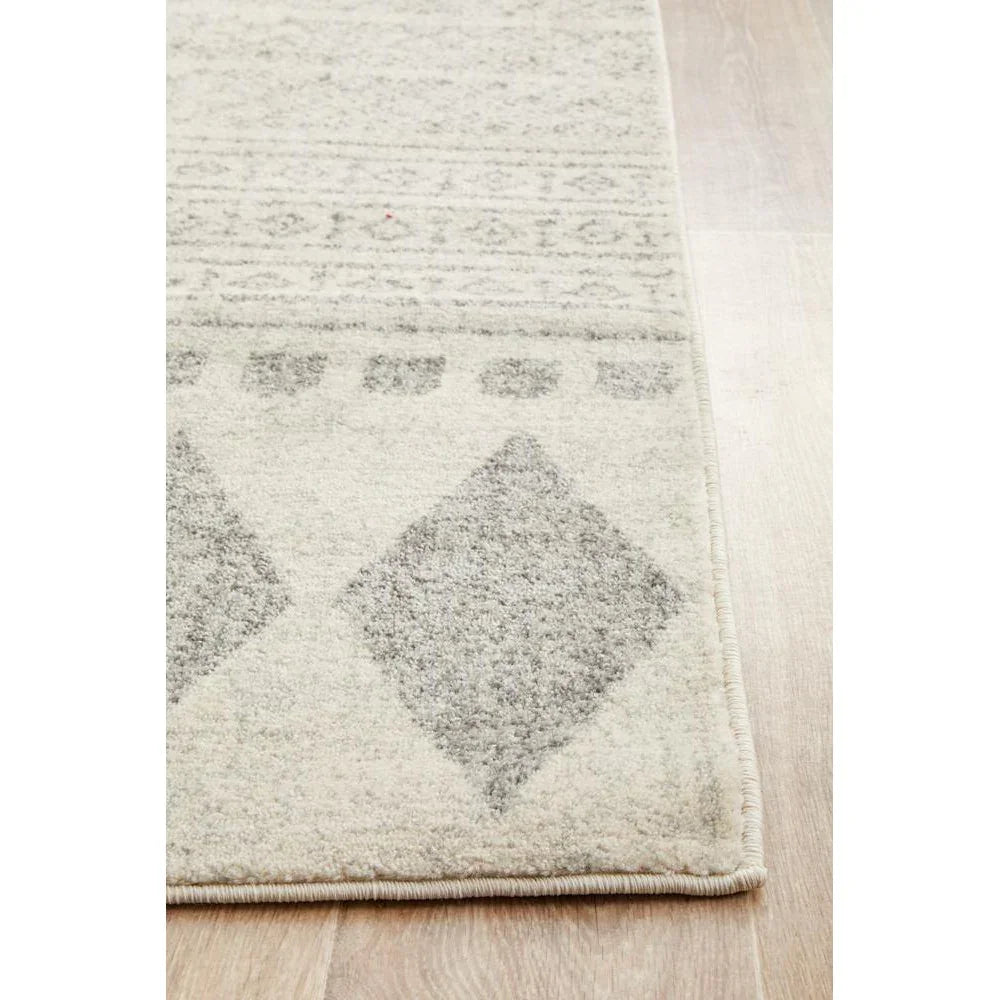 Mirage Adani  Modern Tribal Design Grey Runner Rug - ICONIC RUGS