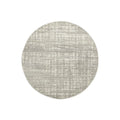 Mirage Ashley Abstract Modern Silver Grey Round Rug - ICONIC RUGS