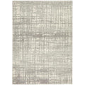 Mirage Ashley Abstract Modern Silver Grey Rug - ICONIC RUGS