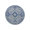 Mirage Gwyneth Stunning Transitional Navy Round Rug - ICONIC RUGS