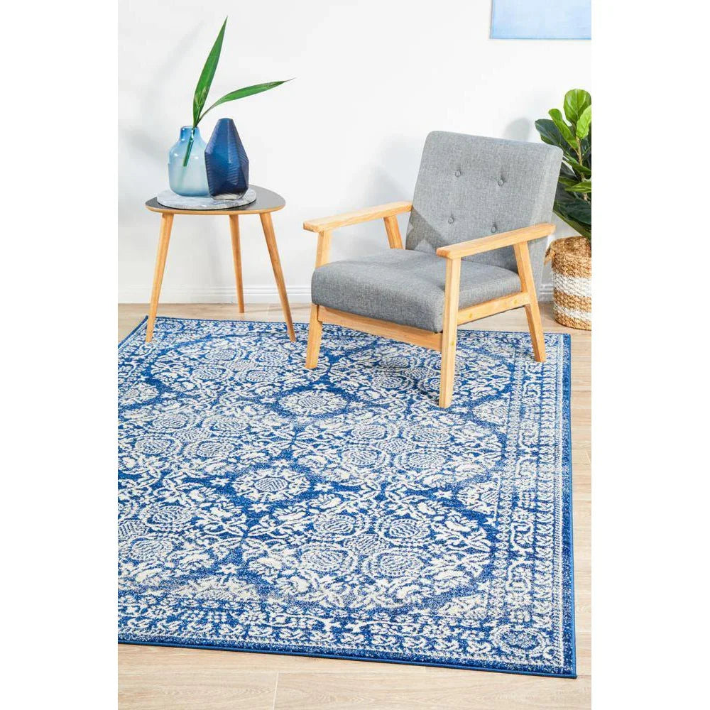 Mirage Gwyneth Stunning Transitional Navy Rug - ICONIC RUGS