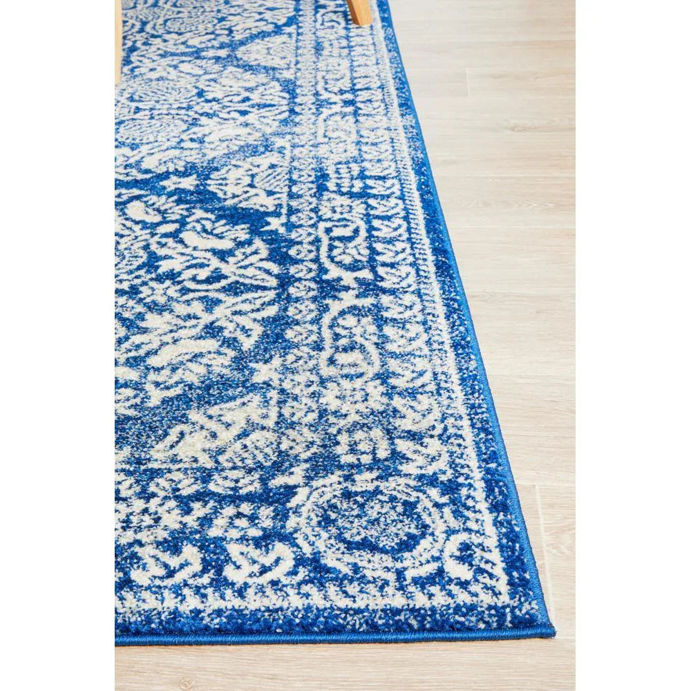 Mirage Gwyneth Stunning Transitional Navy Rug - ICONIC RUGS