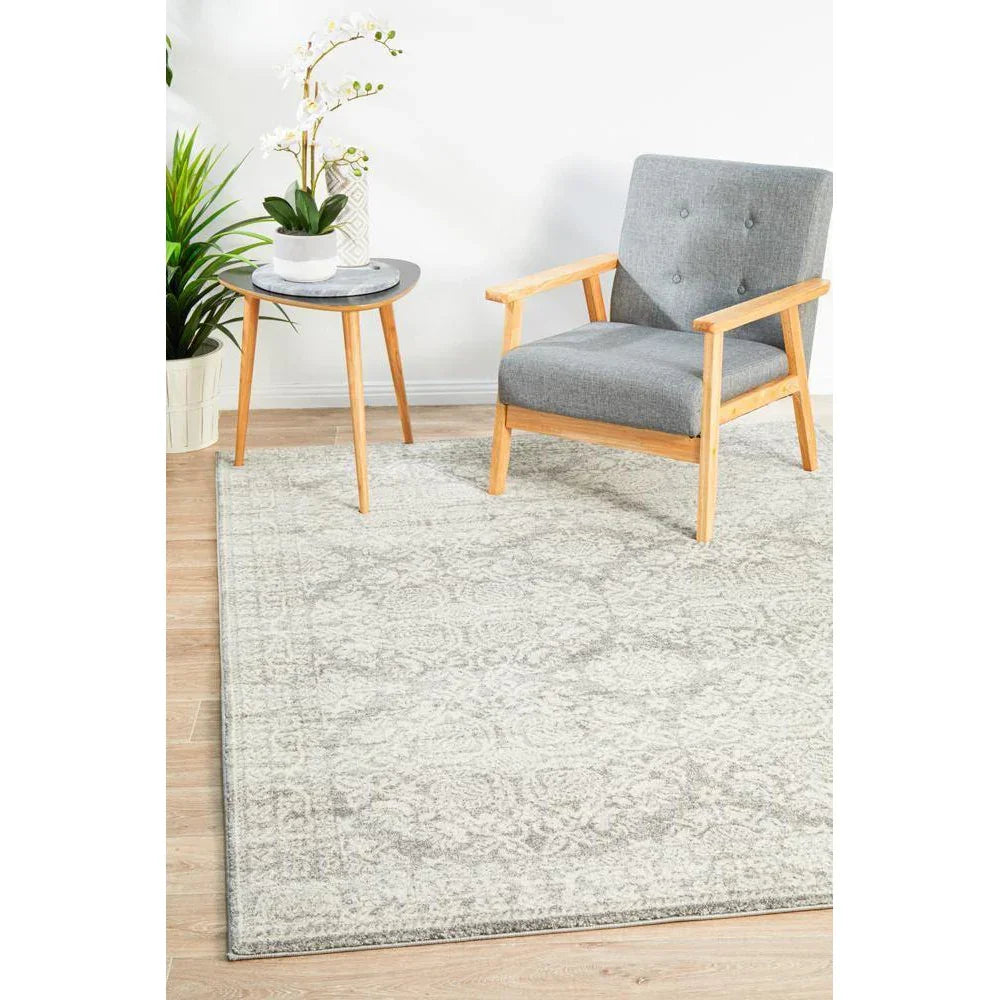Mirage Gwyneth Stunning Transitional Silver Rug - ICONIC RUGS